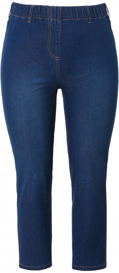 Ulla Popken Cropped Jeggings Blue Denim - Jeans & Hosen in Großen Größen – Plus Size Damenmode - Jeans & Hosen, EU 42–70