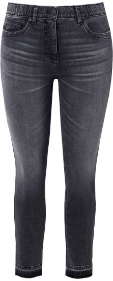 Ulla Popken Raw Edge Stretch Fit Jeans Black - Jeans & Hosen in Großen Größen – Plus Size Damenmode - 