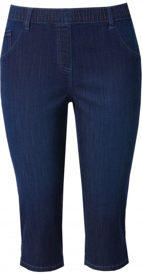Ulla Popken Denim Elastic Waist Capres Blue - Jeans & Hosen in Großen Größen – Plus Size Damenmode - Jeans & Hosen, EU 42–70