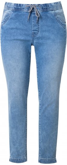 Ulla Popken Drawstring Jeggings Blue Denim - Jeans & Hosen in Großen Größen – Plus Size Damenmode - Jeans & Hosen, EU 42–70