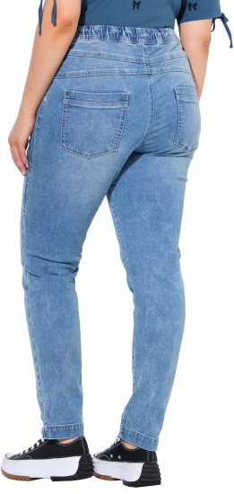 Ulla Popken Drawstring Jeggings Blue Denim - Jeans & Hosen in Großen Größen – Plus Size Damenmode - Jeans & Hosen, EU 42–70