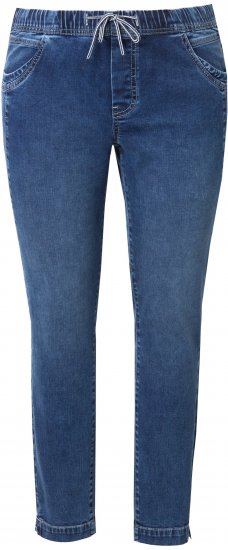 Ulla Popken Drawstring Jeggings Blue - Jeans & Hosen in Großen Größen – Plus Size Damenmode - Jeans & Hosen, EU 42–70