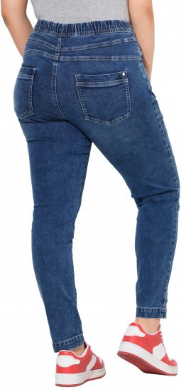 Ulla Popken Drawstring Jeggings Blue - Jeans & Hosen in Großen Größen – Plus Size Damenmode - Jeans & Hosen, EU 42–70