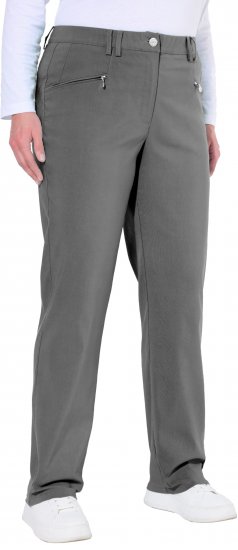 Ulla Popken Thermal Stretch Fit Mony Pants Graphite Grey - Jeans & Hosen in Großen Größen – Plus Size Damenmode - 