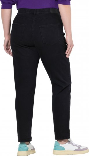 Ulla Popken Stretch Fit Boyfriend Jeans Black - Jeans & Hosen in Großen Größen – Plus Size Damenmode - Jeans & Hosen, EU 42–70