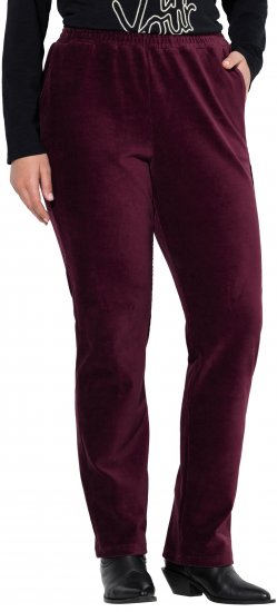 Ulla Popken Corduroy Elastic Waist Pants Brown - Jeans & Hosen in Großen Größen – Plus Size Damenmode - Jeans & Hosen, EU 42–70
