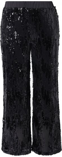 Ulla Popken Sequined Elastic Waist Pants Black - Jeans & Hosen in Großen Größen – Plus Size Damenmode - Jeans & Hosen, EU 42–70