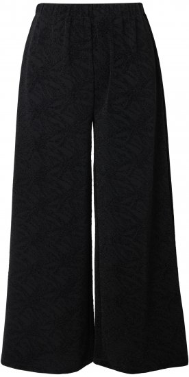 Ulla Popken Wide Leg Elastic Waist Glitter Pants Black - Jeans & Hosen in Großen Größen – Plus Size Damenmode - Jeans & Hosen, EU 42–70