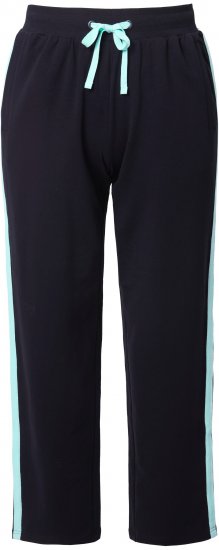 Ulla Popken Side Stripe Elastic Waist Joggers Black - Jeans & Hosen in Großen Größen – Plus Size Damenmode - Jeans & Hosen, EU 42–70