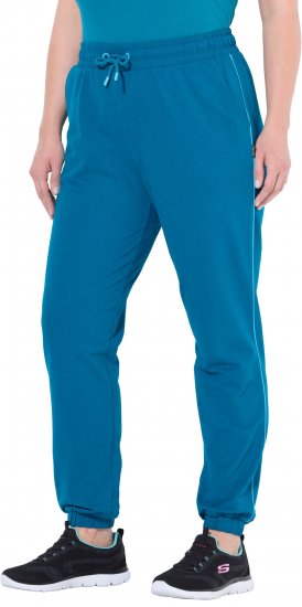 Ulla Popken Contrast Piping Joggers Blue - Jeans & Hosen in Großen Größen – Plus Size Damenmode - Jeans & Hosen, EU 42–70
