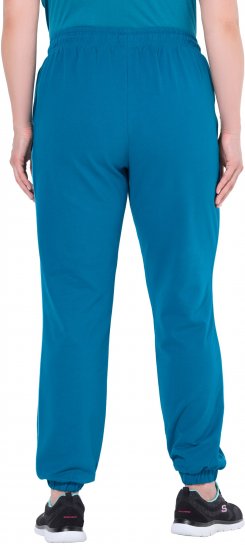 Ulla Popken Contrast Piping Joggers Blue - Jeans & Hosen in Großen Größen – Plus Size Damenmode - Jeans & Hosen, EU 42–70