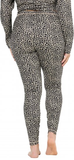 Ulla Popken Leopard Print Ski Leggings Black - Jeans & Hosen in Großen Größen – Plus Size Damenmode - 