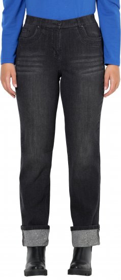 Ulla Popken Rhinestone Studded Jeans Grey - Jeans & Hosen in Großen Größen – Plus Size Damenmode - 