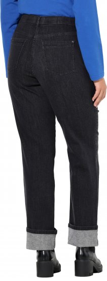 Ulla Popken Rhinestone Studded Jeans Grey - Jeans & Hosen in Großen Größen – Plus Size Damenmode - 