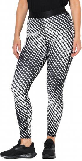 Ulla Popken Polka Dot Performance Leggings Black - Jeans & Hosen in Großen Größen – Plus Size Damenmode - Jeans & Hosen, EU 42–70