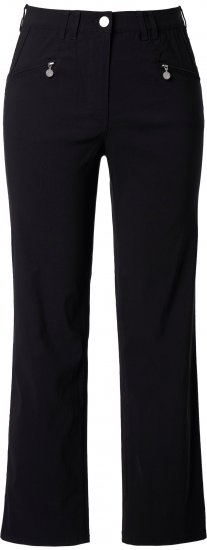 Ulla Popken Bengaline Elastic Waist Pants Black - Jeans & Hosen in Großen Größen – Plus Size Damenmode - 