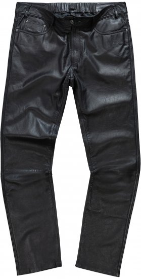 JP1880 Leather Pants Regular Fit Finest Lamb Nappa Black - Herren-jeans & -hosen - Herren-Jeans & -Hosen in großen Größen