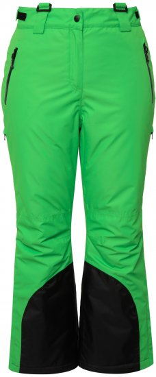 Ulla Popken Neon Waterproof Ski Pants Neon Grass Green - Ulla Popken - 