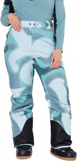 Ulla Popken Hyprar Ski Pants Waterproof Velcro Closure Shaped Knees Ice Green - Jeans & Hosen in Großen Größen – Plus Size Damenmode - Jeans & Hosen, EU 42–70