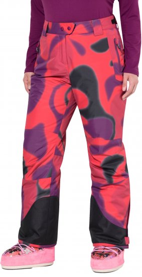 Ulla Popken Hyprar Ski Pants Waterproof Velcro Closure Shaped Knees Berry Pink - Jeans & Hosen in Großen Größen – Plus Size Damenmode - Jeans & Hosen, EU 42–70