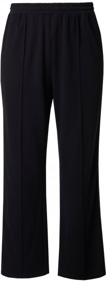 Ulla Popken Rose Wide Leg Stretch Waist Trousers Black - Jeans & Hosen in Großen Größen – Plus Size Damenmode - 