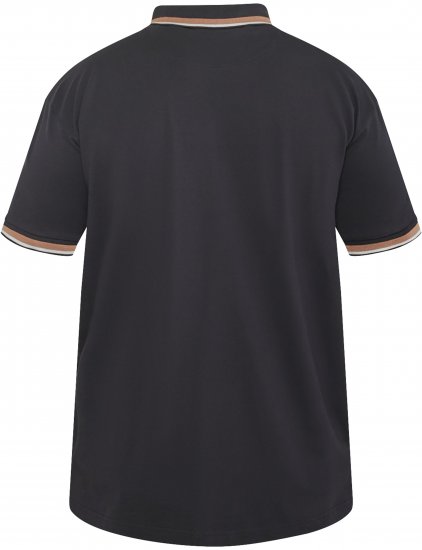 North Latitude 61128 Superflex Piqué-Poloshirt Schwarz - Polo-shirts für herren - Polo-Shirts für Herren in großen Größen