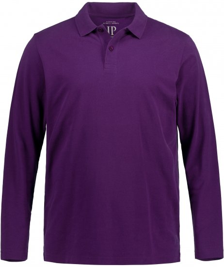 JP1880 Polo Shirt Long Sleeve Pique Purple - Polo-shirts für herren - Polo-Shirts für Herren in großen Größen
