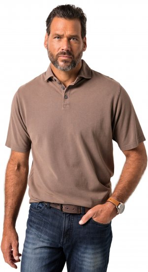 JP1880 Polo Shirt Short Sleeve Pique Vintage Brown - Polo-shirts für herren - Polo-Shirts für Herren in großen Größen
