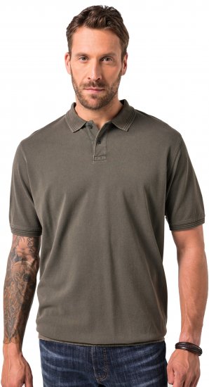 JP1880 Polo Shirt Pique Vintage Mocha - Polo-shirts für herren - Polo-Shirts für Herren in großen Größen