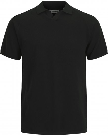Jack & Jones Hill Polohemd Kurzarm Schwarz - Polo-shirts für herren - Polo-Shirts für Herren in großen Größen