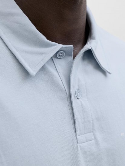 Jack & Jones Brandon Short Sleeve Polo Blue - Polo-shirts für herren - Polo-Shirts für Herren in großen Größen