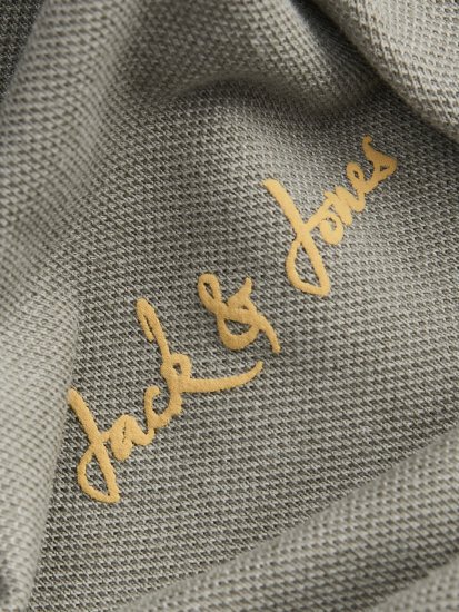 Jack & Jones Blaze Short Sleeve Polo Grey - Polo-shirts für herren - Polo-Shirts für Herren in großen Größen