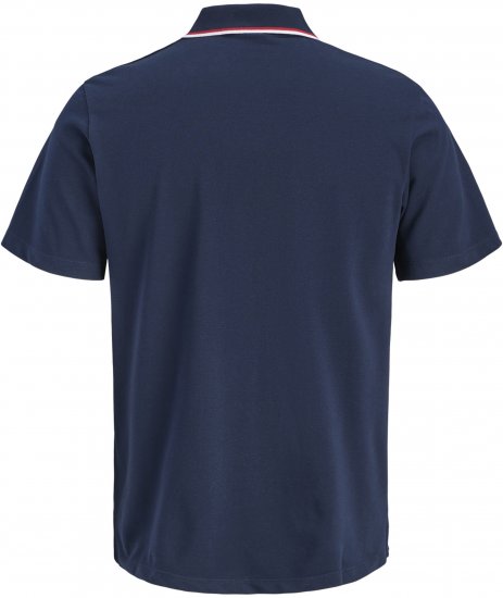 Jack & Jones Blaze Short Sleeve Polo Navy - Polo-shirts für herren - Polo-Shirts für Herren in großen Größen