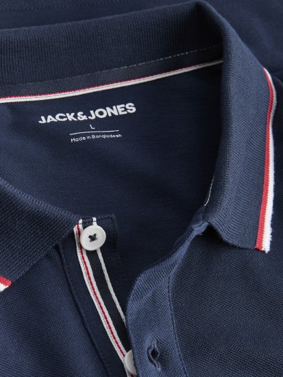 Jack & Jones Blaze Short Sleeve Polo Navy - Polo-shirts für herren - Polo-Shirts für Herren in großen Größen
