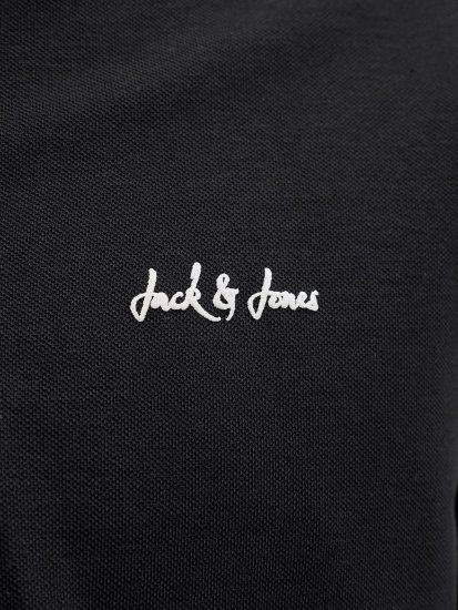 Jack & Jones Blaze Short Sleeve Polo Black - Polo-shirts für herren - Polo-Shirts für Herren in großen Größen