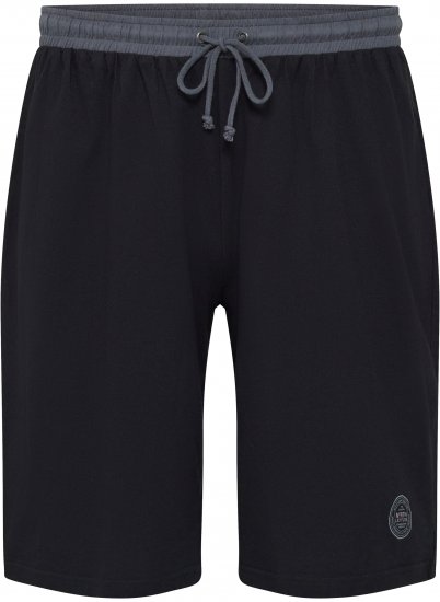 North Latitude Pyjama Shorts Black - Pyjama/Loungewear - Schlafanzüge/Pyjama für Herren in Übergröße