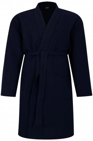 Espionage PJ158 Kimono Style Gown Navy - Bademäntel/hausmäntel/handtücher - Bademäntel Große Größen