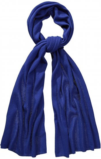 Ulla Popken Virgin Wool Cashmere Mix Scarf Deep Aqua - Accessoires - Schals für Damen