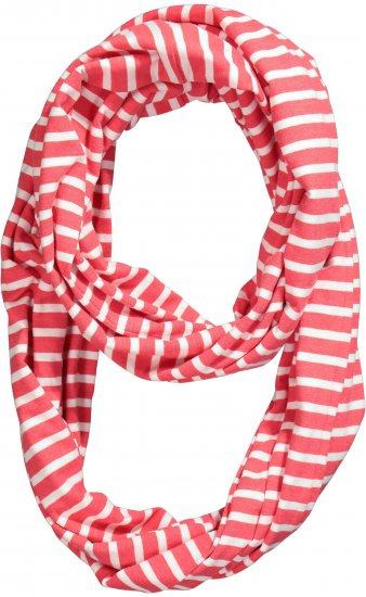 Ulla Popken Striped Infinity Scarf Light Pink - Accessoires - Schals für Damen
