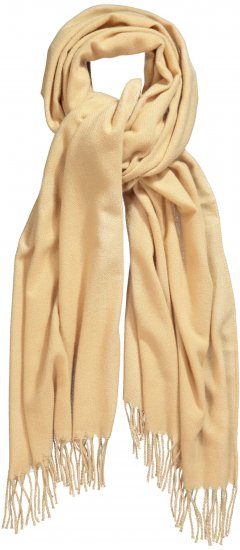 Ulla Popken Fringed Scarf Dark Putty - Accessoires - Schals für Damen