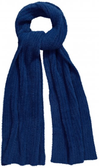 Ulla Popken Ribbed Knit Scarf Navy - Accessoires - 
