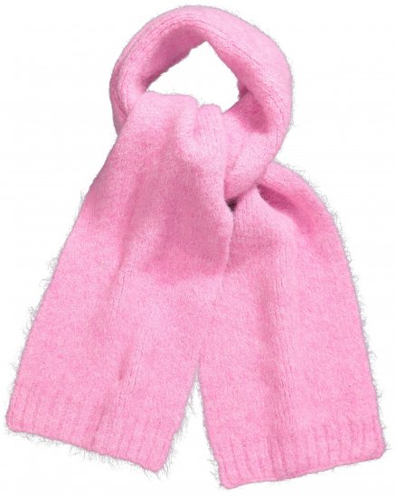 Ulla Popken Ribbed Knit Scarf Dark Pink - Accessoires - Schals für Damen