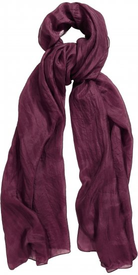 Ulla Popken Silk Scarf Aubergine - Accessoires - Schals für Damen