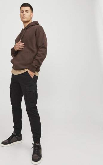 Jack & Jones Paul Flake Cargo Pants Black - Herren-jeans & -hosen - Herren-Jeans & -Hosen in großen Größen