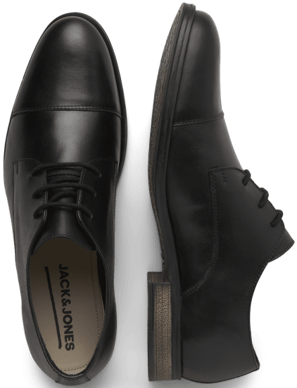 Jack & Jones Raymond Leather Shoes Anthracite - Herrenschuhe 40-52 - 
