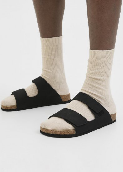 Jack & Jones Central Strap Sandals Anthracite - Herrenschuhe 40-52 - 