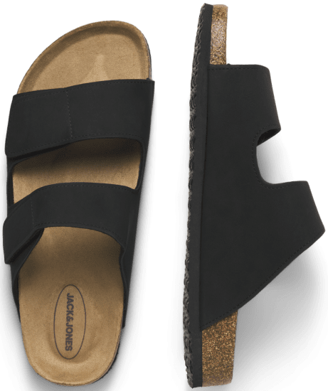 Jack & Jones Central Strap Sandals Anthracite - Herrenschuhe 40-52 - 
