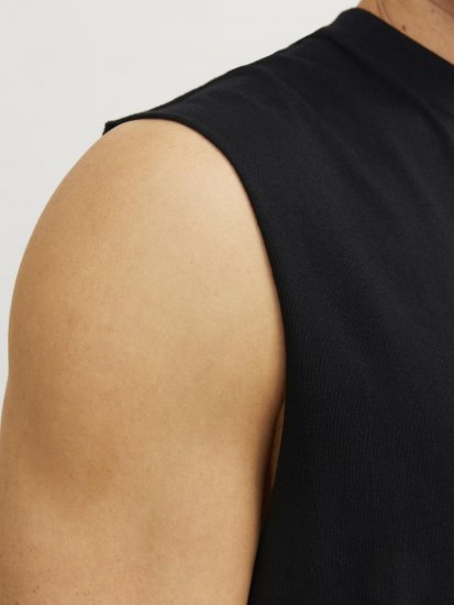 Jack & Jones VESTERBRO Sleeveless T-Shirt Black - Herren-T-shirts - Herren-T-Shirts in großen Größen