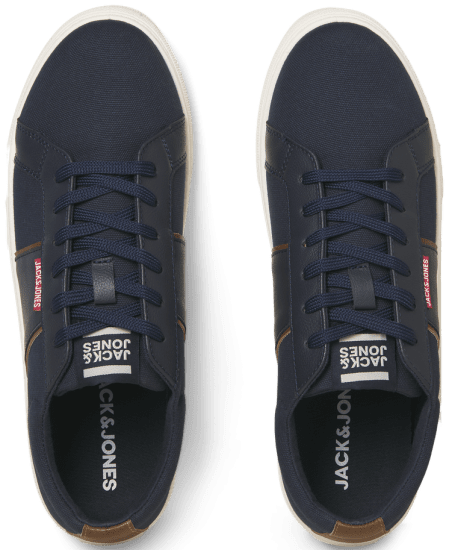 Jack & Jones Watmos Canvas Sneakers Navy Blazer - Herrenschuhe 40-52 - 