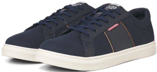 Jack & Jones Watmos Canvas Sneakers Navy Blazer - Herrenschuhe 40-52 - 